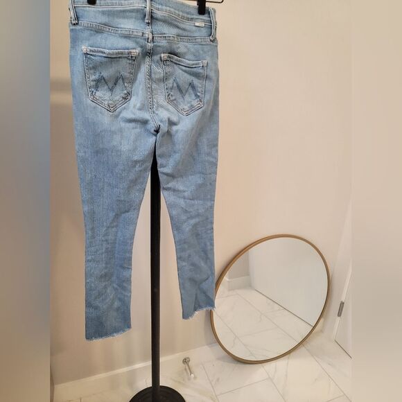 MOTHER The Mid Rise Dazzler Ankle Fray Riding The Cliffside size 25 - Picture 4 of 16